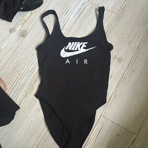 Nike Black Bodysuit One Piece with Classic Design